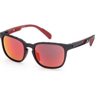 Adidas Sport Unisex SP0033 02L Solbriller Injiceret Sort-opaque Rosa Rund Normal Spejl