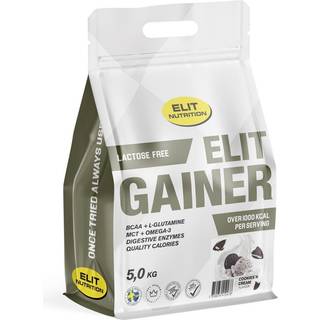 Elit Nutrition Gainer - Lactose Free, 5 kg (Cookies & Cream)