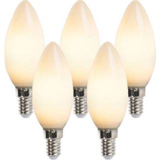 Sæt med 5 E14 LED stearinlys pærer B35 2W 180lm 2350K