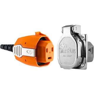 Landstrømsindtag SmartPlug, rustfrit stål + landstrømskontakt, 230 V, 16 A