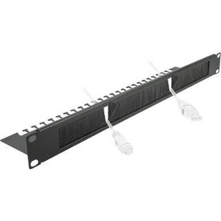 DeLOCK Cable Management Brush Strip with Cable Support Plate