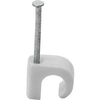 Gelia Kabelholder i pose, rund, hvid 10-14 mm, 10 st