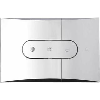 Ifö Sign 96851 Betjeningsplade Dobbelt flush, blank krom