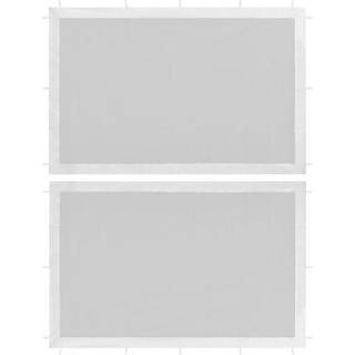 sidevægge til festtelt 2 stk. netstof hvid og sort