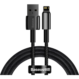 Baseus - Tungsten USB-kabel til iP - 2.4A 1m (sort)