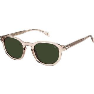 DAVID BECKHAM Mand DB 1007/S 79U Solbriller Acetat Transparent Grøn Rund
