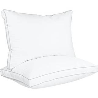 Utopia Bedding Bed Pillows til sovende queen size (hvidt) s?t med 2 k?ling af hotelkvalitet kn?et pude til ryg mave eller sidesviller