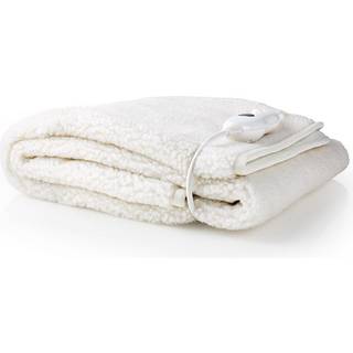 Nedis - Elektrisk Tæppe | Undertæppe | 1 Person | 150 x 80 cm | 3 Varmeindstillinger | Vaskbar | Overophedningsbeskyttelse | Polyester / Syntetisk - PEBL120CWT1