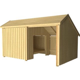 Plus Multi Shelter Udv. grundmål: LXBxH 432x248x250 cm  Ubehandlet - 167582-1