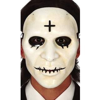 Hvid maske med kors
