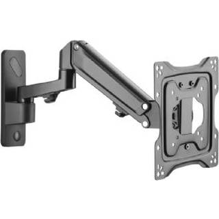 DIGITUS - mounting kit - for LCD display/ curved LCD display - gas spring swivel arm - matte black 23 kg 17"-43" 100 x 100 mm