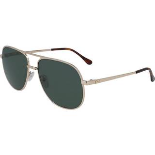 Lacoste Mand L222SG 714 Solbriller Metal Guld Grøn Pilot