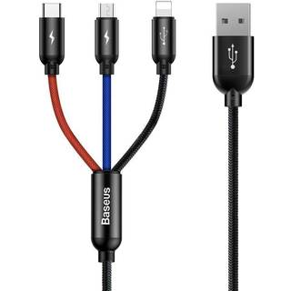 Baseus 3-in-1 Lightning, Micro-USB-C USB-C kabel1,2m