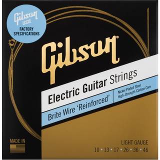 Gibson Brite Wire 'Reinforced' Electric Guitar Strings Light 10-46