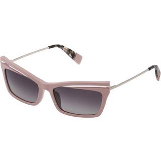 Furla Kvinde SFU348 0816 Solbriller Acetat Rosa Grå Firkantet Normal Skygge