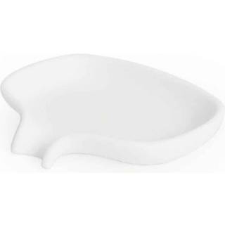 Bosign Soap Saver Flow sæbeskål med afløbstud small Hvid