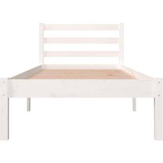 Sengeramme Massivt Fyrretræ - Hvid / 75 x 190 cm