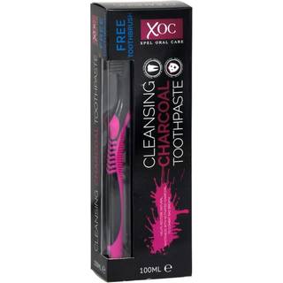 XOC Charcoal Tandpasta & Tandbørste - 100ml