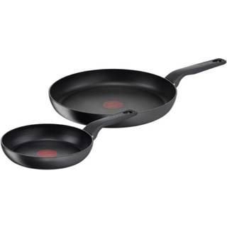TEFAL Hard Titanium Pro Stegepandesæt 24 og 28 cm Sort G2899053