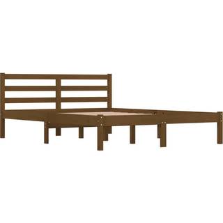 Sengeramme Massivt Fyrretræ - Naturfarvet / 135 x 190 cm