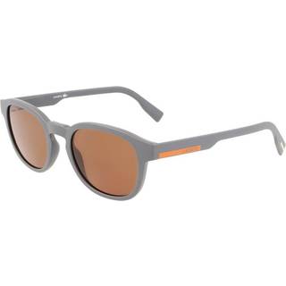 Lacoste Unisex L968S 305 Solbriller Plast Grå uigennemsigtig Brun Firkantet