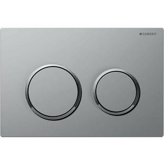 Geberit betjeningsplade Kappa 21 i matkrom/krom/matkrom