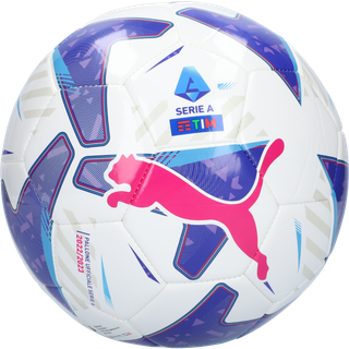 Orbita Serie A Mini Football-Miniature Replica of Official Match Ball Machine Stitched Construction Soft Foam Outerlag for Easy Play (Puma White-