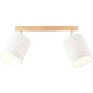 Galance loftlampe, hvid, 2 lyskilder