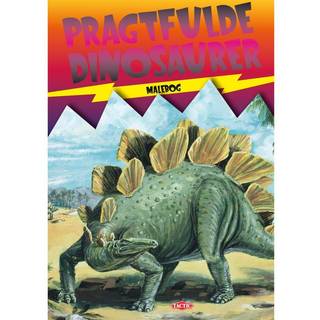 Pragtfulde dinosaurer malebog (DK) - Børnebog
