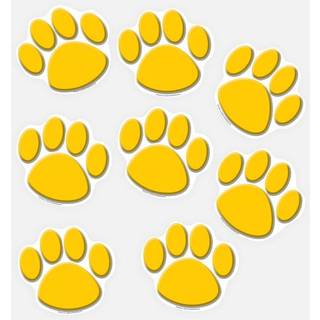 L?rer skabte ressourcer Gold Paw Prints Accents (4645)