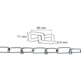 Knudekæde Ø2,5 mm x 2 meter