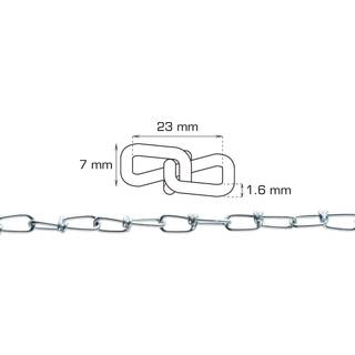 Knudekæde Ø1,6 mm x 2 meter