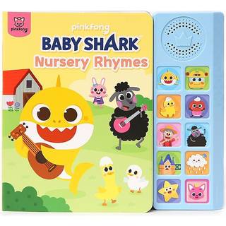 Baby Shark Nursery Rhymes 10 knap lydbog| L?rings- og uddannelsesleget?j | Interaktive babyb?ger til sm?b?rn 1-3 | Gaver til drenge og piger