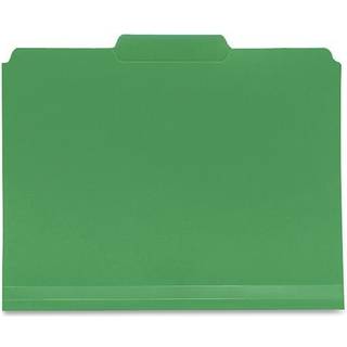 Smead Poly File Folder 1/3-Cut Tab Letter Size Green 24 Per Box (10502)