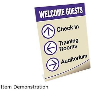 afb?jning-oamp; reg; - Skr? skrivebordstegn Holder Plastik 8-1/2 x 11 Ryd - Solgt som 1 hver - fritst?ende.