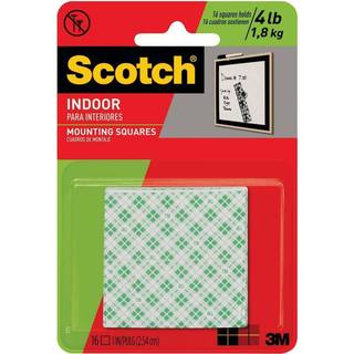 Scotch Montering Fastgørelse og overfladebeskyttelse Montering Perm SQRS. 1x1 16 Pack multicolor (111)