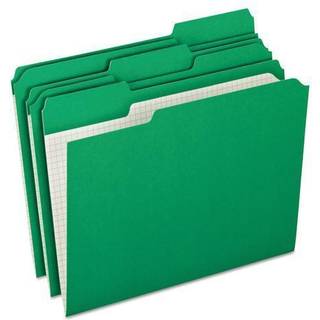 Pendaflex farvefilmapper med indvendigt gitterbrevst?rrelse lysegr?n 1/3 klip 100/bx (R152 1/3 BGR)