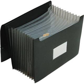 Pendaflex PFX82013 Poly Jumbo Expanding File med elastisk ledning 13 Tabbed Lommer Brev Sort