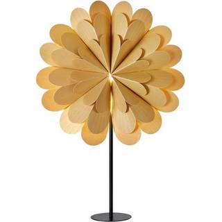 Stående stjerne Maravilla, guld/sort Højde 68 cm