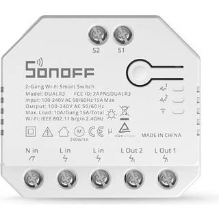 Smart Strømbryder WiFi - Sonoff Dual R3