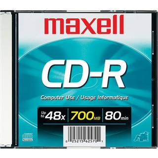 Maxell Recordable CD Media med Slim Jewel Case