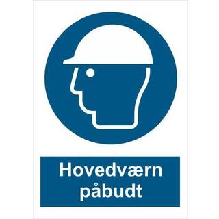 Hovedværn påbudt skilt