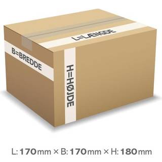 Master'In bølgepapkasse 5 liter 3mm 170x170x180mm