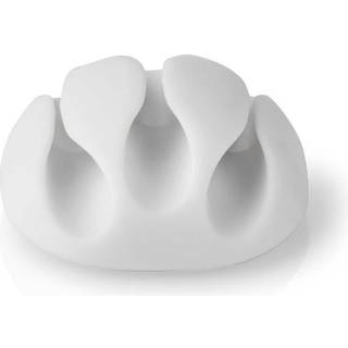 Nedis Kabelklips Klik&Go - 3 pladser - Hvid - 4 stk.