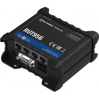 Teltonika RUT956 - wireless router - WWAN - 802.11b/g/n - 3G 4G 2G - DIN rail mountable - Wireless router N Standard - 802.11n