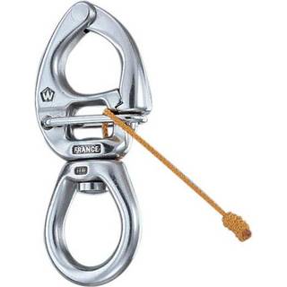 Skødehage Wichard HR Snap Shackle, 16 mm / 23 mm, 90 mm, rustfrit stål, svirvlende øje, med Quick Release