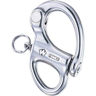 Skødehage Wichard HR Snap Shackle, 16 mm / 10 mm, 50 mm, rustfrit stål, fast øje