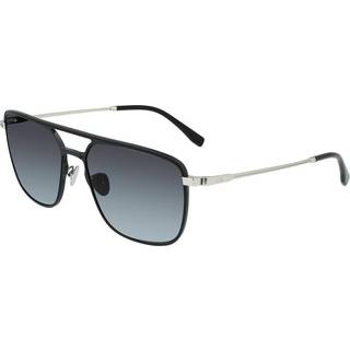 Lacoste Mand L242SE 001 Solbriller Metal Sort Grå Pilot Skygge