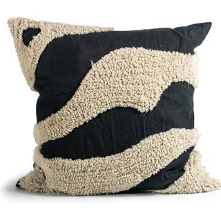 Byon Fluffy pude 50x50 cm Black/Beige