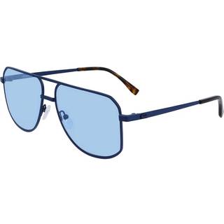 Lacoste Unisex L249SE 401 Solbriller Metal Blå uigennemsigtig Blå Pilot